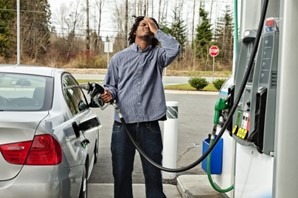 Petrol in a diesel vehicle